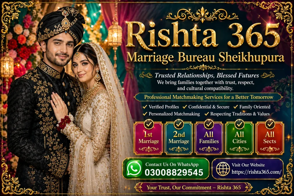 marriage bureau sheikhupura