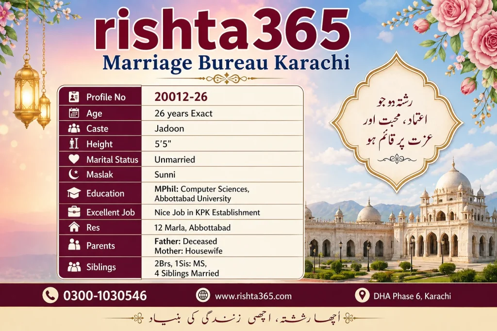 Single Female Proposal in Karachi | Rishta365 20013-26 single female proposal in karachi