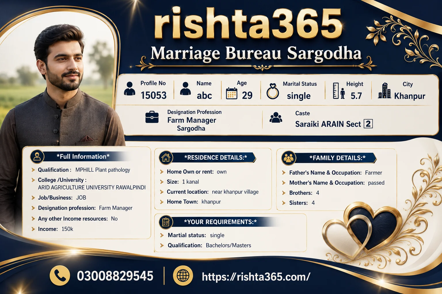 saraiki arain proposal in sargodha