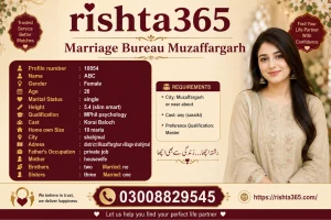 single female rishta in muzaffargarh