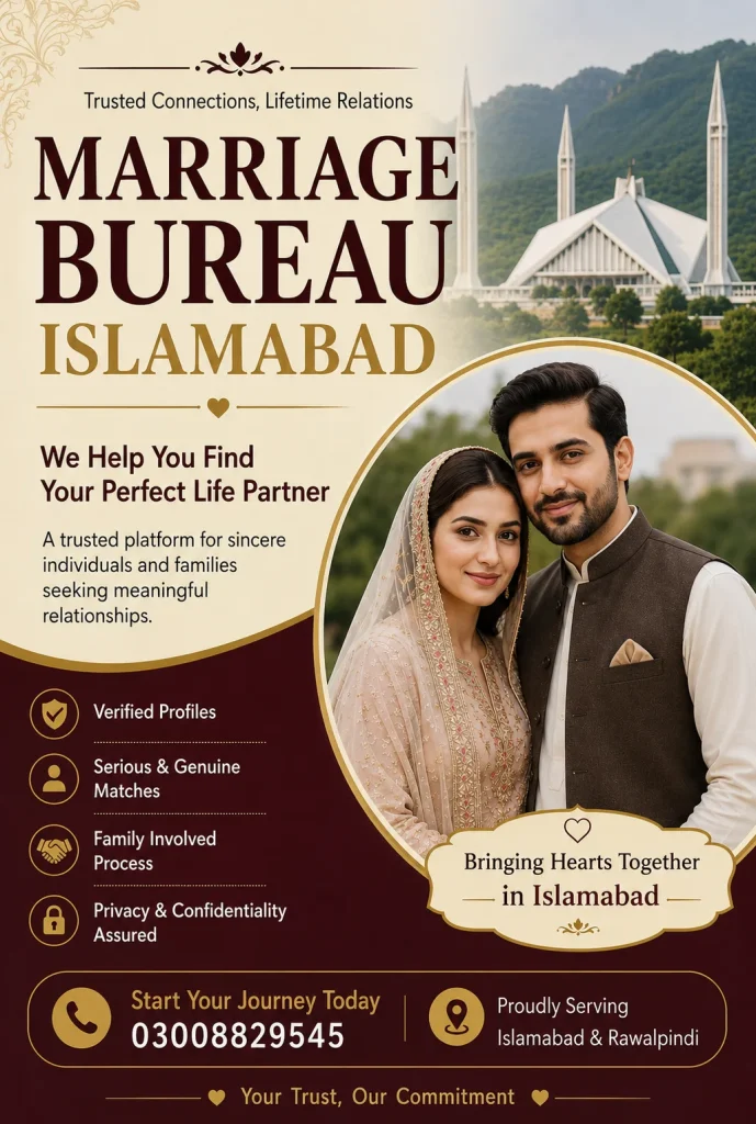 marriage bureau islamabad