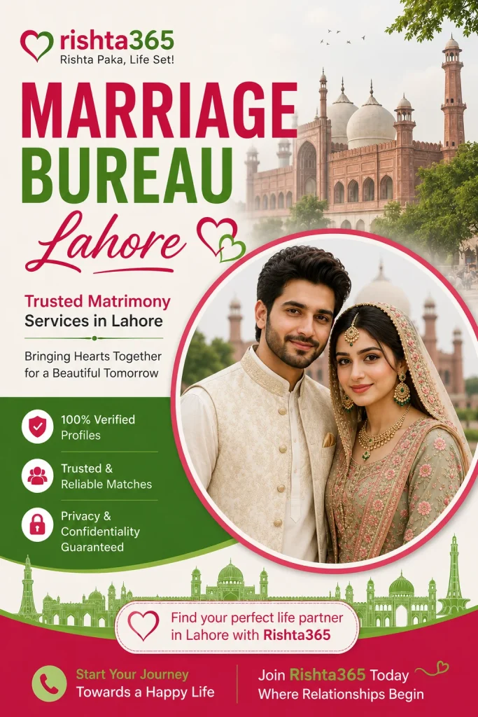 marriage bureau lahore